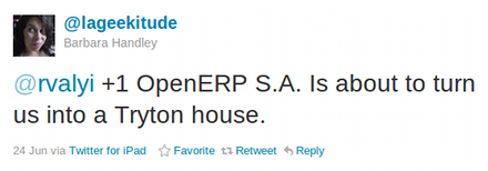 Ditching OpenERP for Tryton?